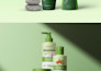 do feminine skin care cosmetic product label design, packaging design and logo